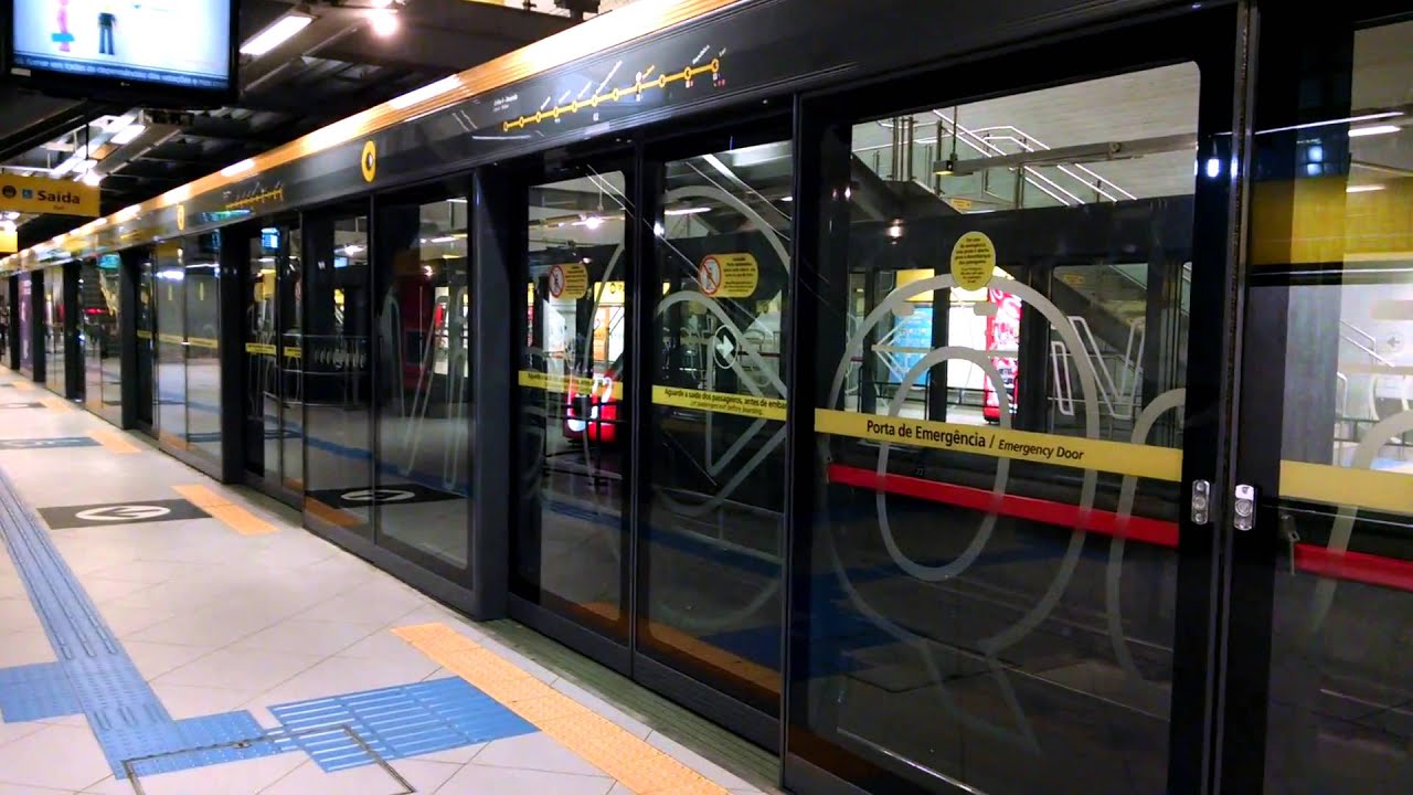 Automatic train operation (ATO) in Linha 4 (Luz Station) at Sao Paulo - Brasil
