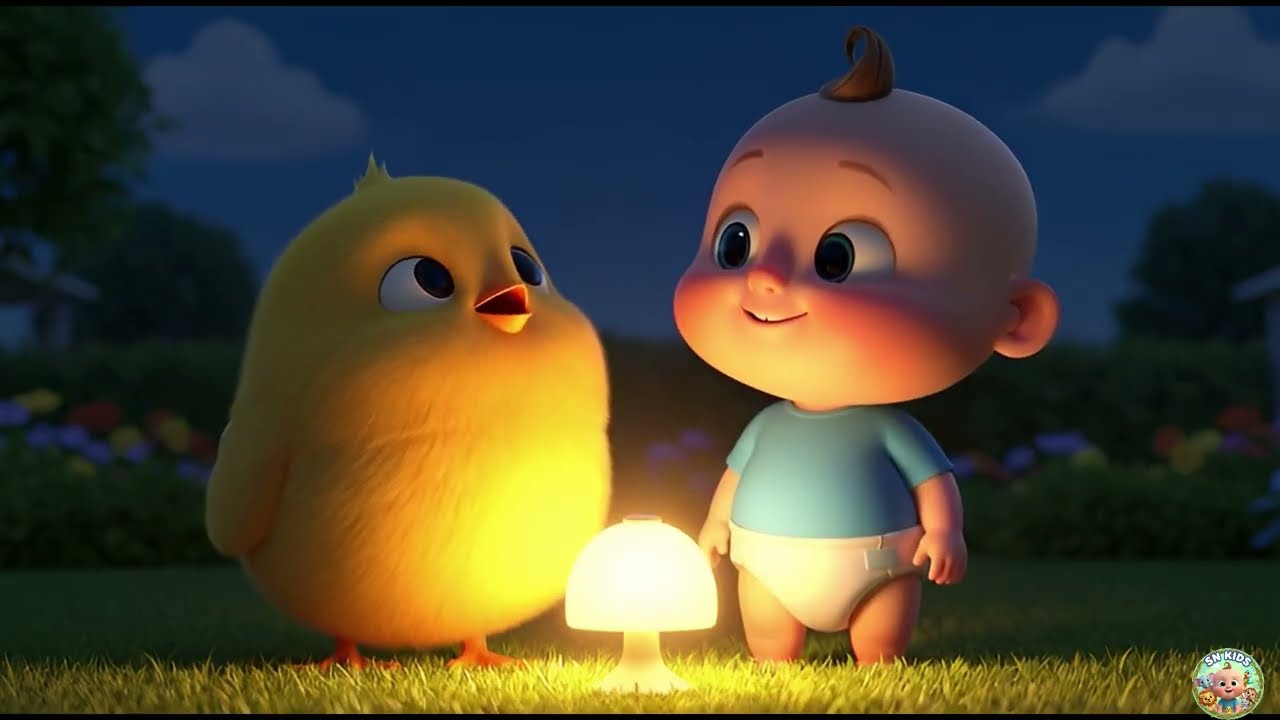 Baby & Little Chick 🐥👶 | Calm Bedtime Cartoon with Soft Sounds