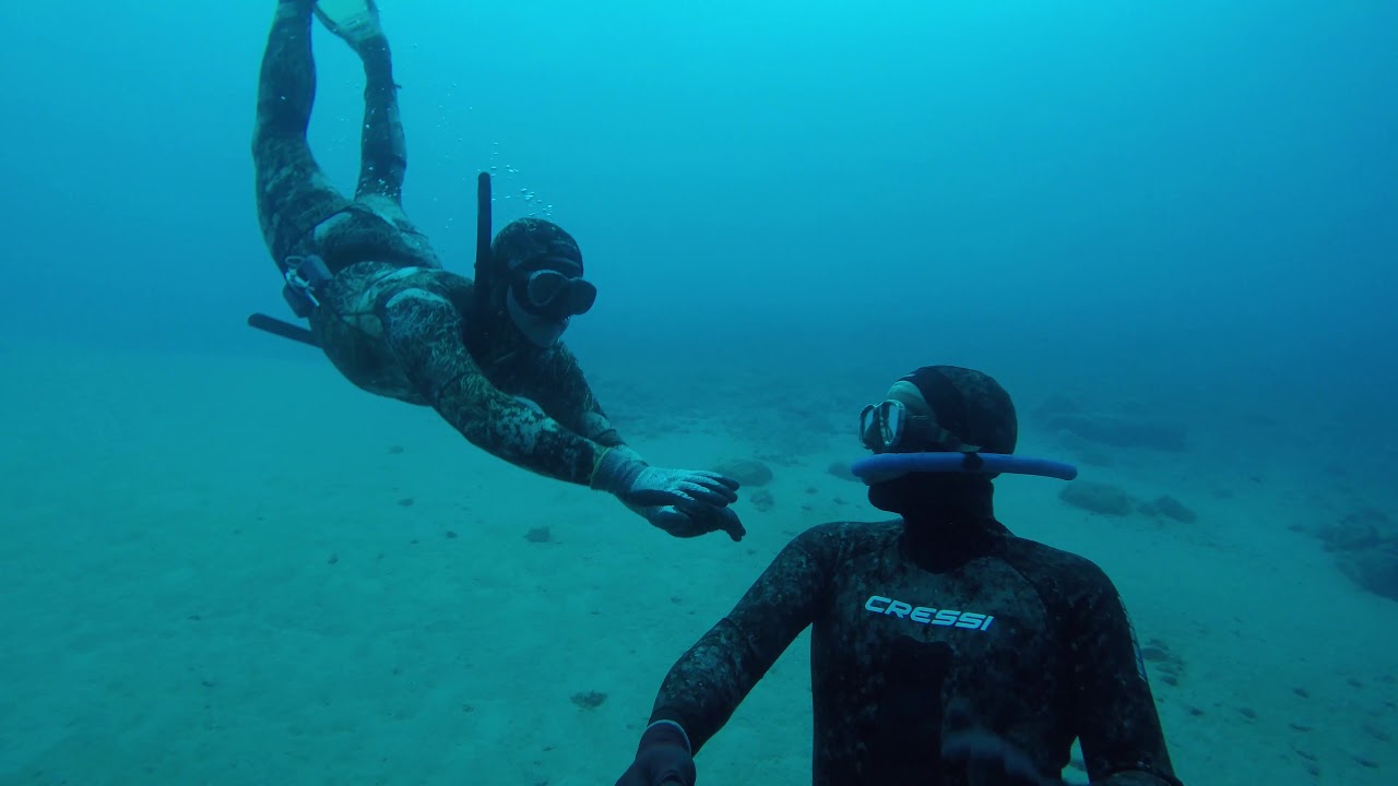 Io e Giacomo Apnea Libera a -25 Metri