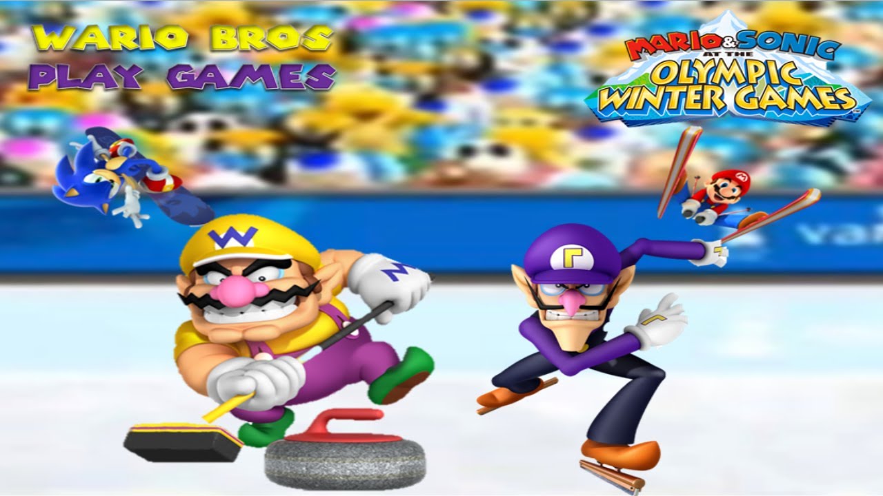 Wario Bros Play Games: Mario and Sonic at the Olympic Winter Games (Wii) #1