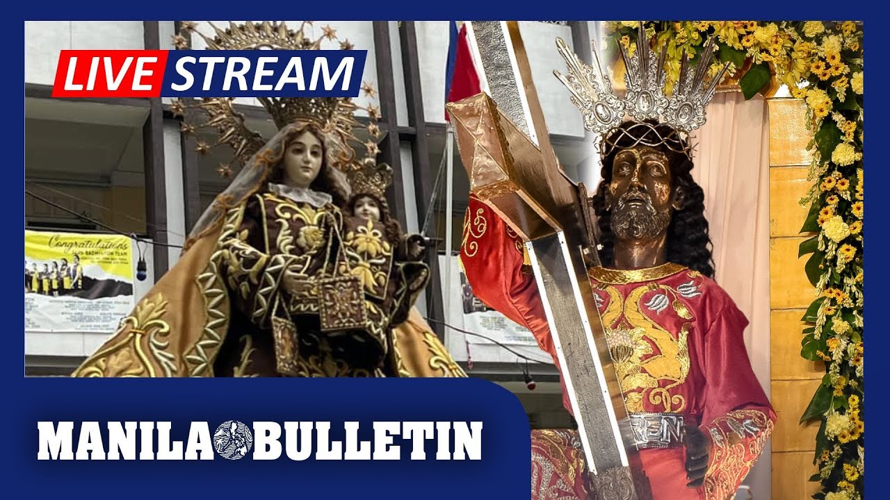 LIVE: Jesus Nazareno arrives at San Sebastian Church for the traditional “Dungaw”