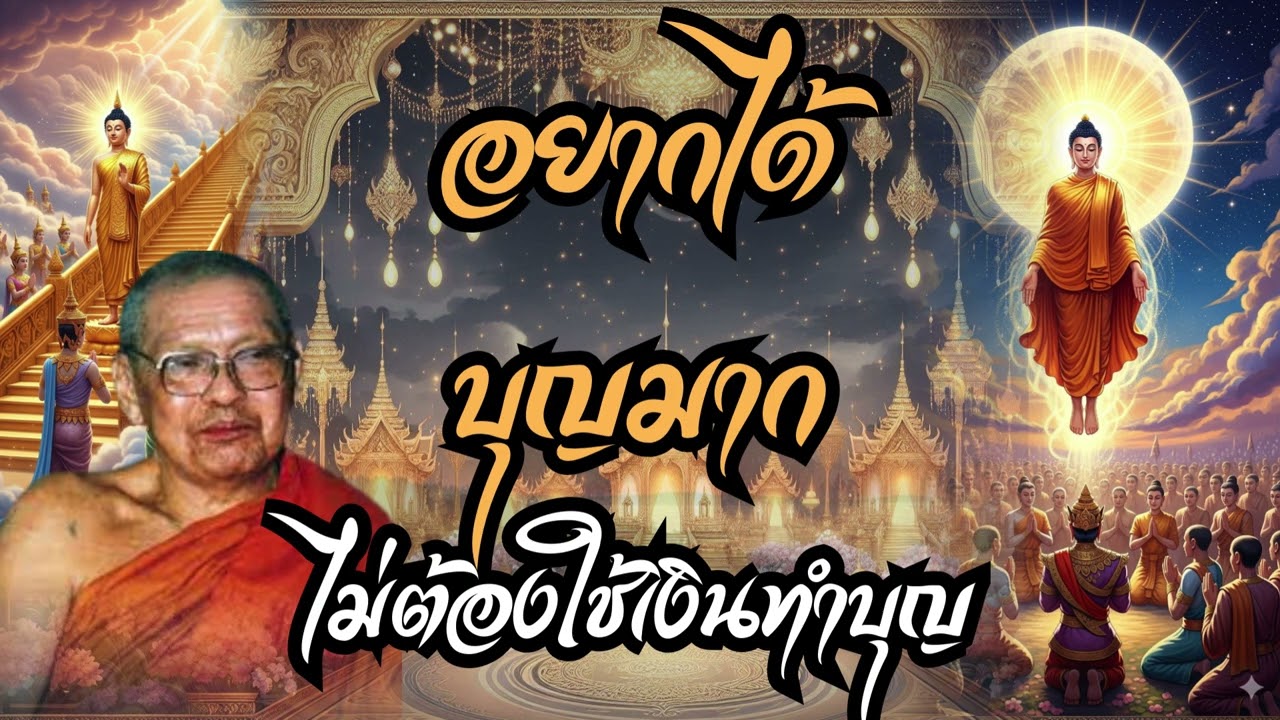 อยากได้ บุญมาก ไม่ต้องใช้เงินทำบุญ (คำสอนหลวงพ่อฤาษีลิงดำ)
