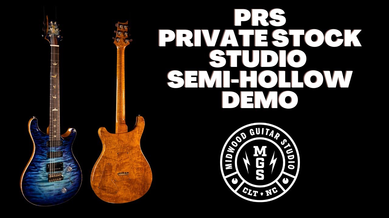 PRS Private Stock Studio Semi-Hollow Guitar Demo I Midwood Guitar Studio