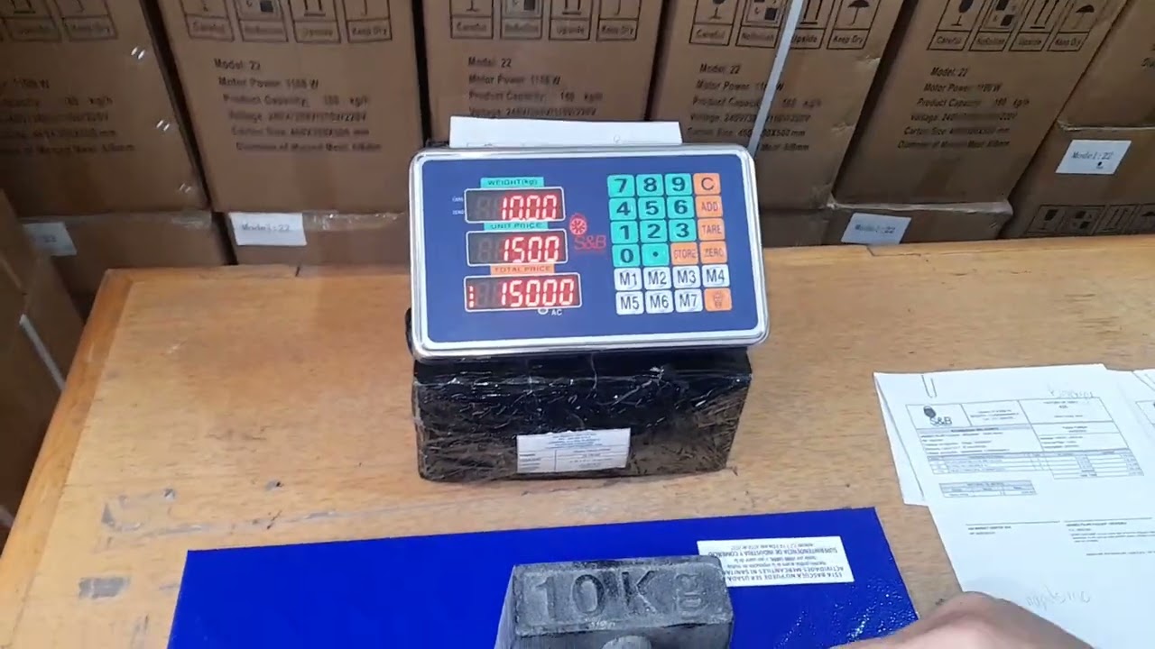 bascula inalambrica marca s&b calibración y funcionamiento  yy019