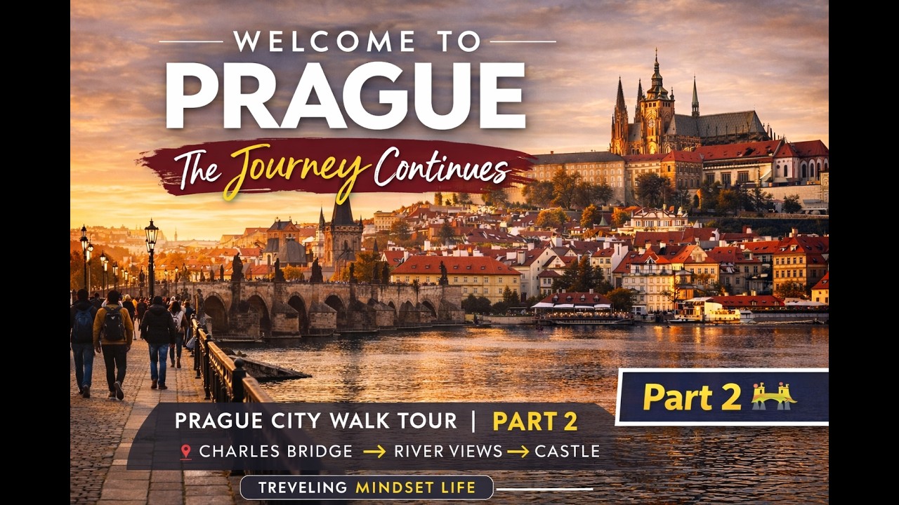 BRIDGE TO THE CASTLE Prague 🇨🇿 Part-2 | walking tour  #ytshorts #prague #shorts