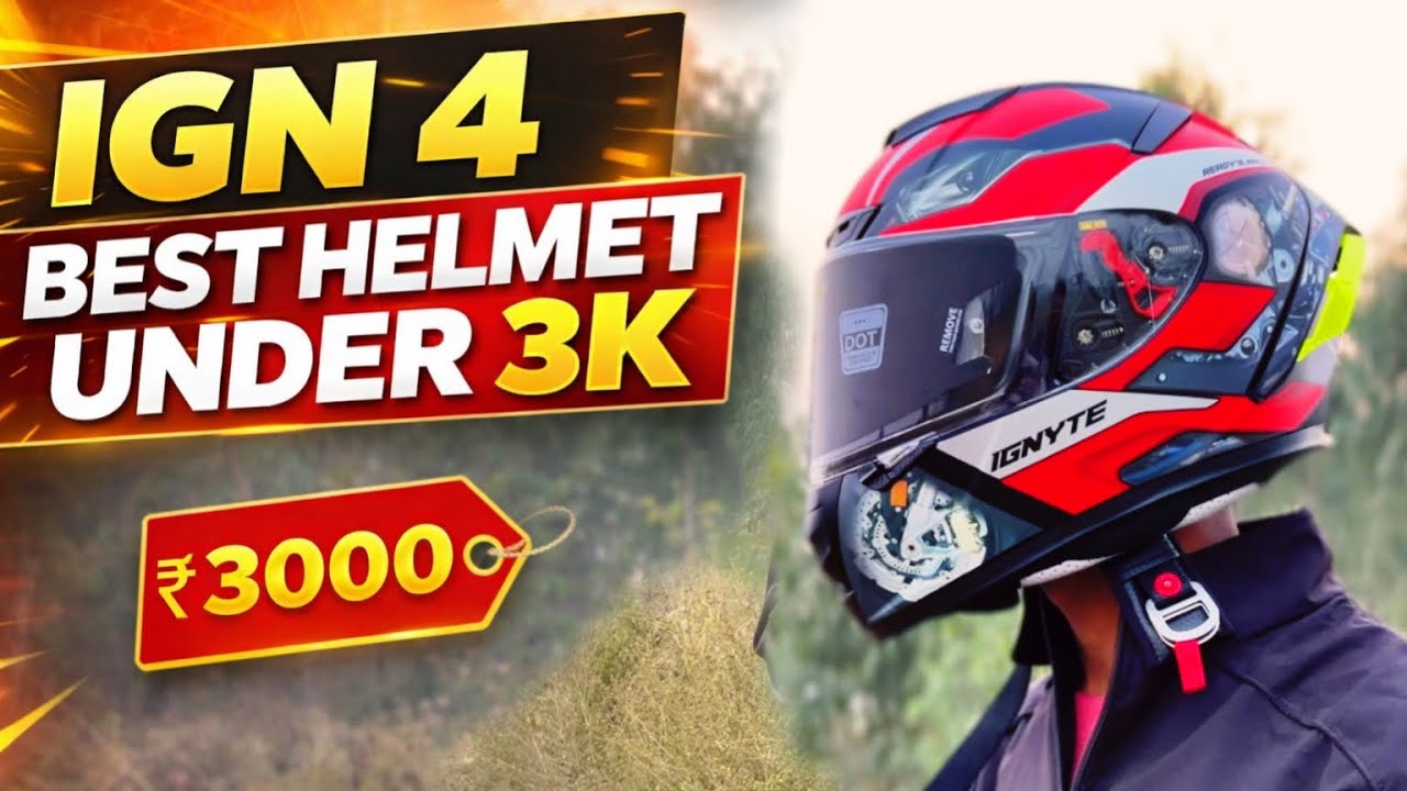 Best Helmet Under ₹3000/- | IGN 4 IGNYTE | Rider Ani 1
