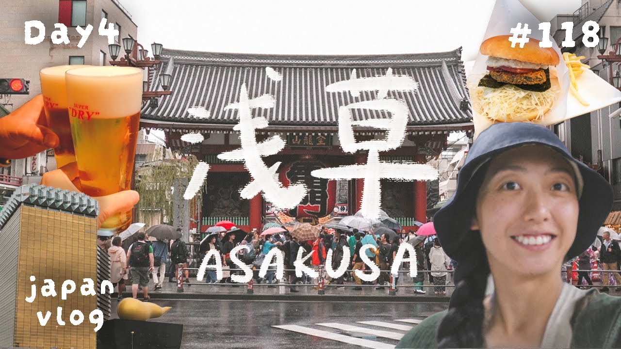 japan diaries | asakusa, tokyo and around - vegan cafe, sensoji temple and bar | roadtrip day 4 #118
