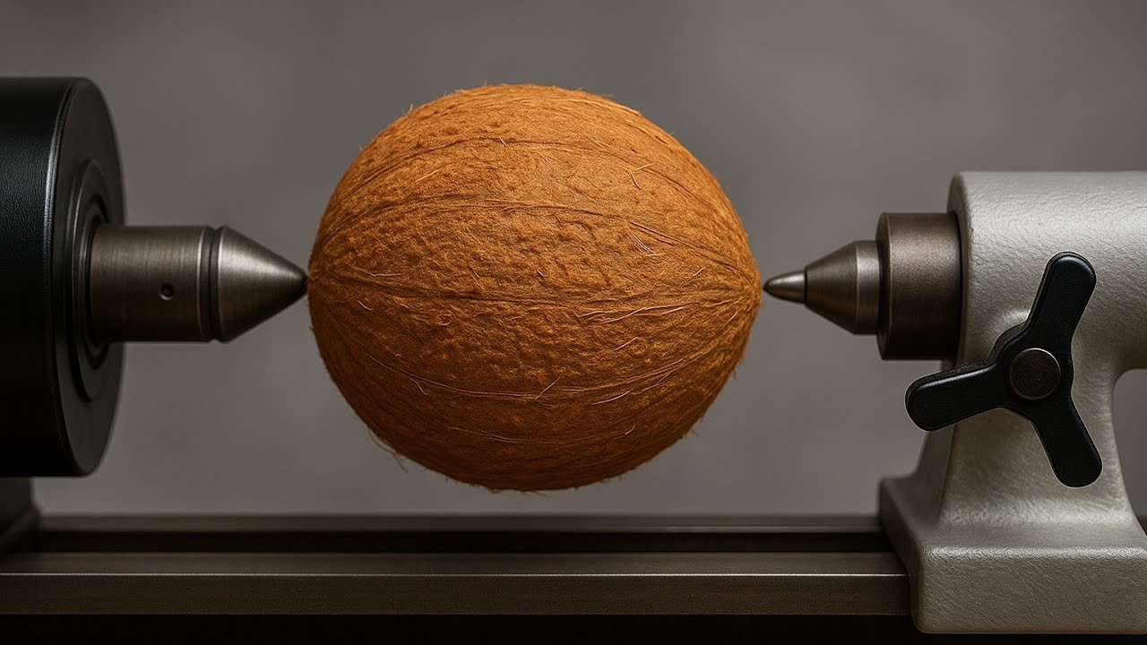 Woodturning Coconut &ndash; You&rsquo;ll Watch This Twice!!