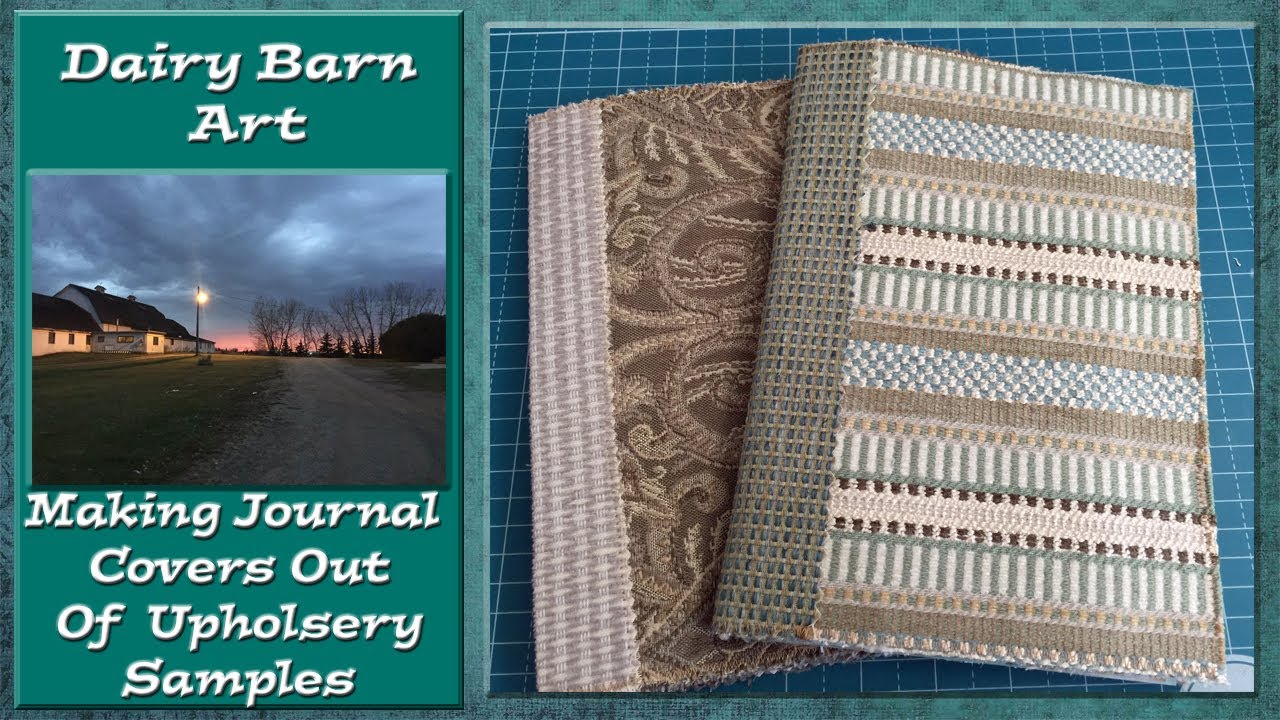 Making Journal Covers Out Of Upholstery Samples