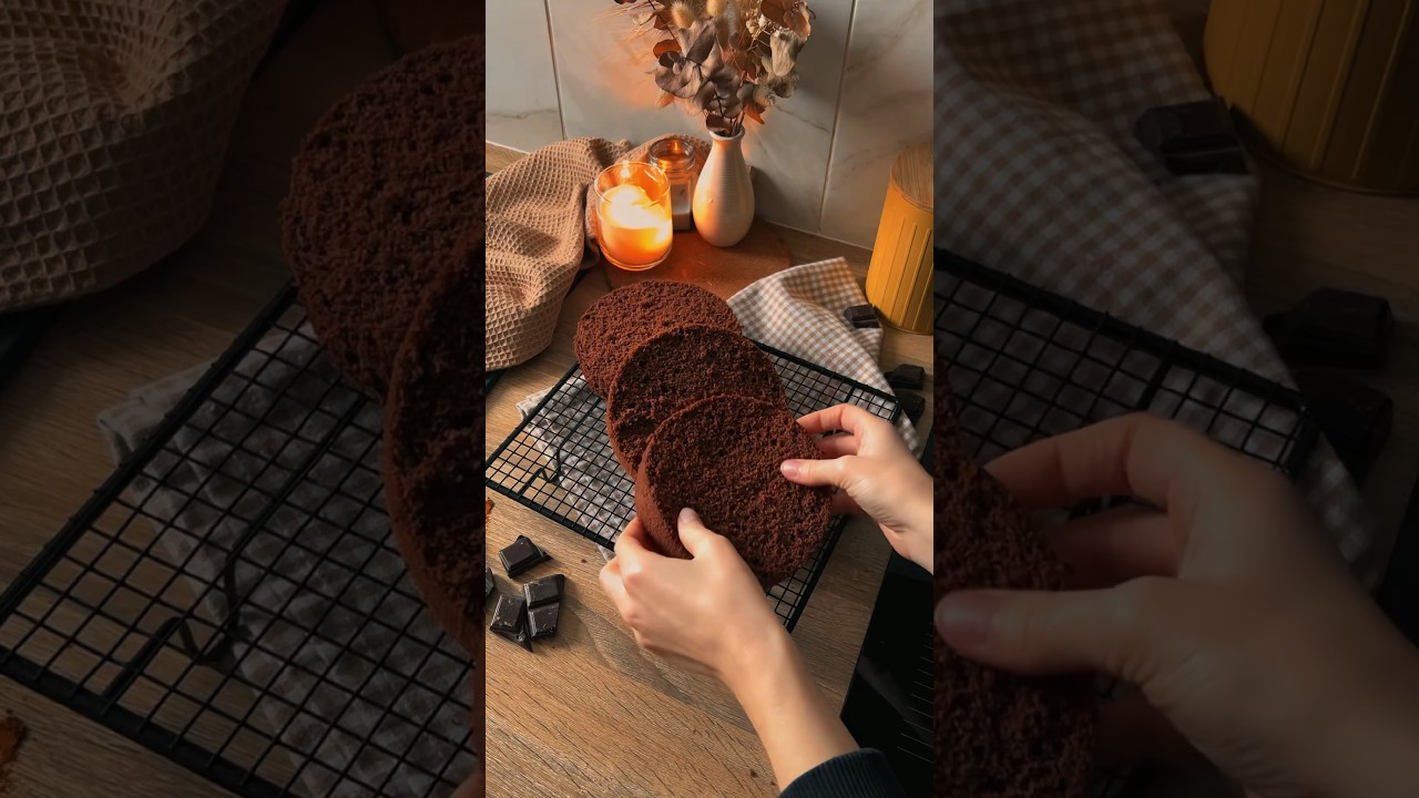 Классический шоколадный бисквит: история+рецепт🍫#кондитер #классический #бисквит #шоколадный