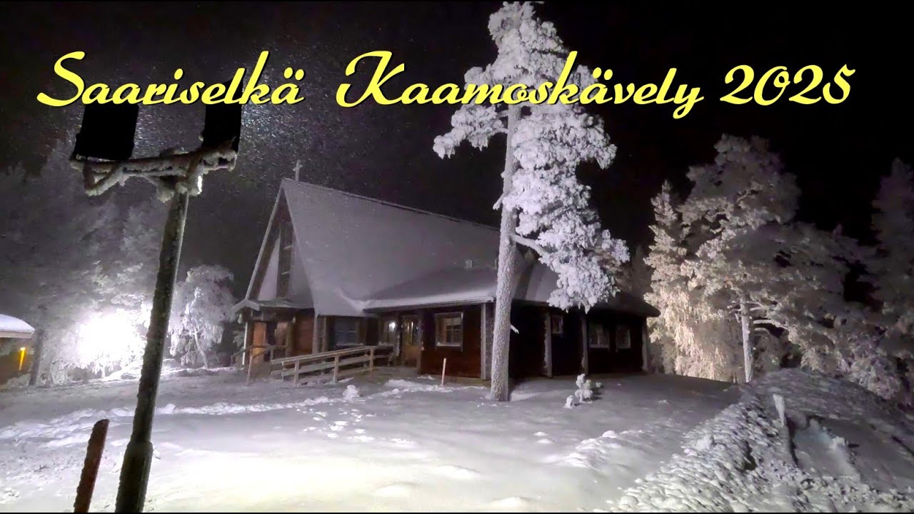 Saariselkä – Kaamoskävely kappelin takaa Luttojoelle