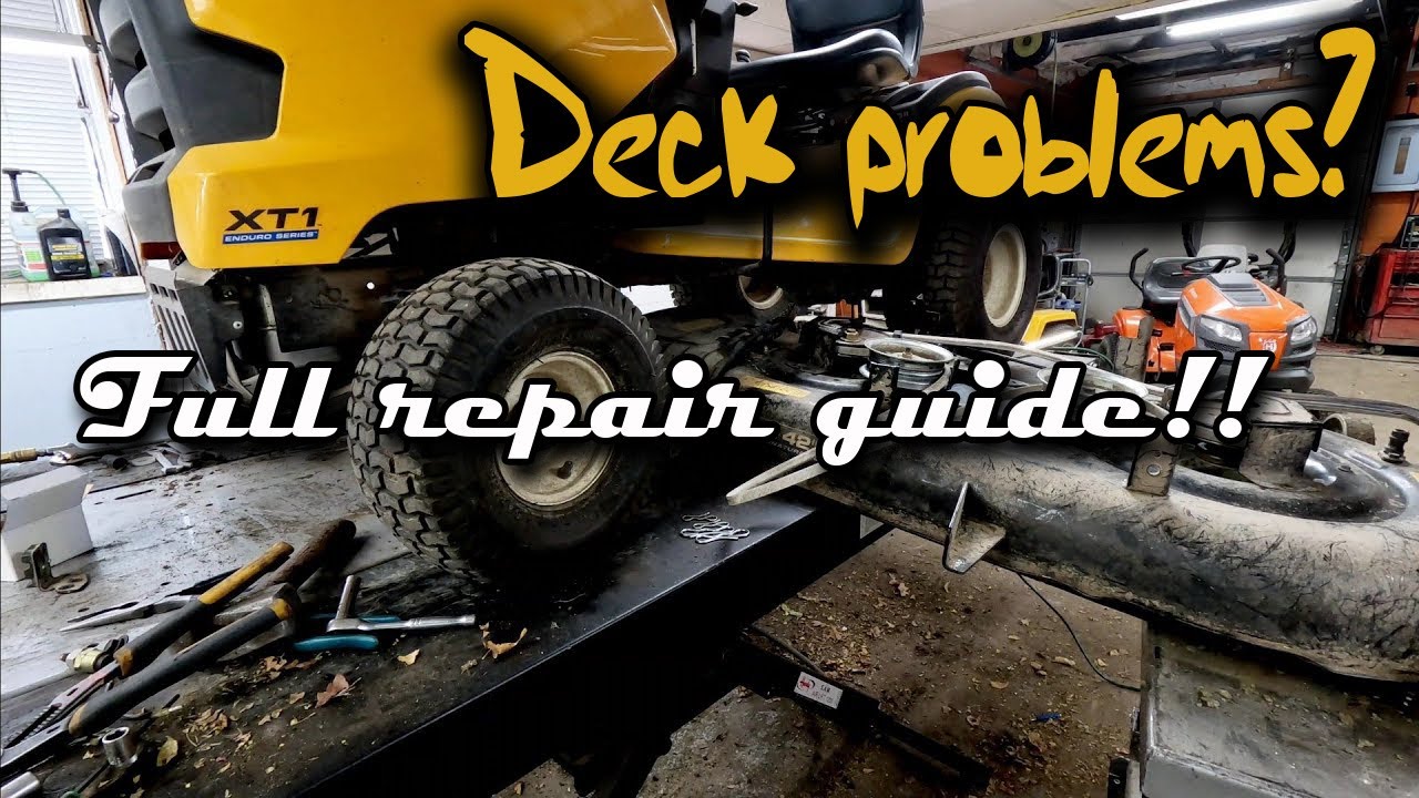 Fix a Cub Cadet XT1 Riding Mower With Deck Belt Issues Full Troubeshooting, Install & Repair Guide
