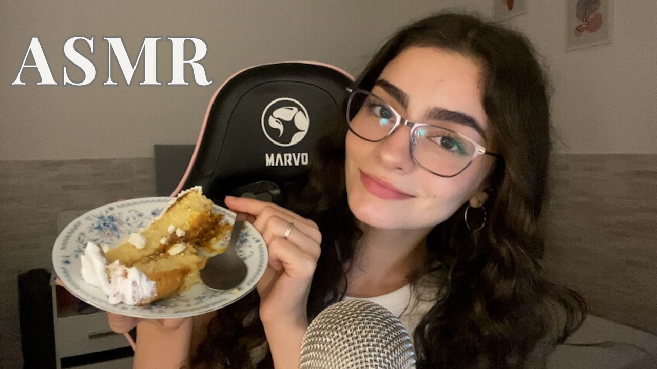 ASMR mukbang | comiendo torta de cumpleaños