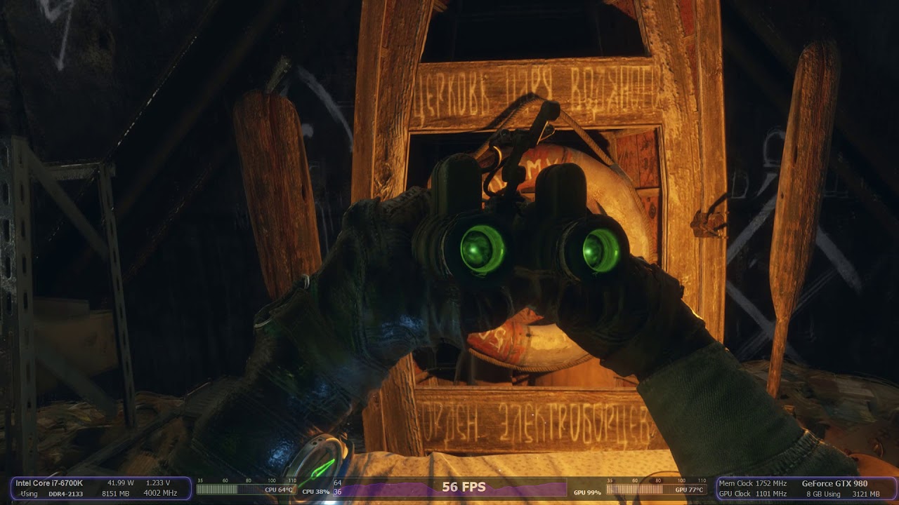 Metro Exodus ~GTX980 | i7-6700K OSD - Benchmark Ultra Settings