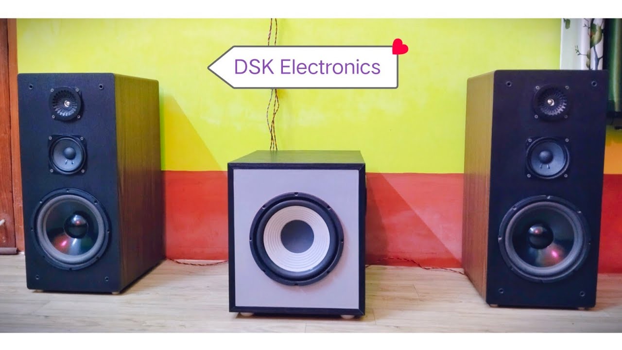 2.1 Music System 8 inch Subwoofer Box & two Chanel Stereo 8 inch Woofer Box Review 