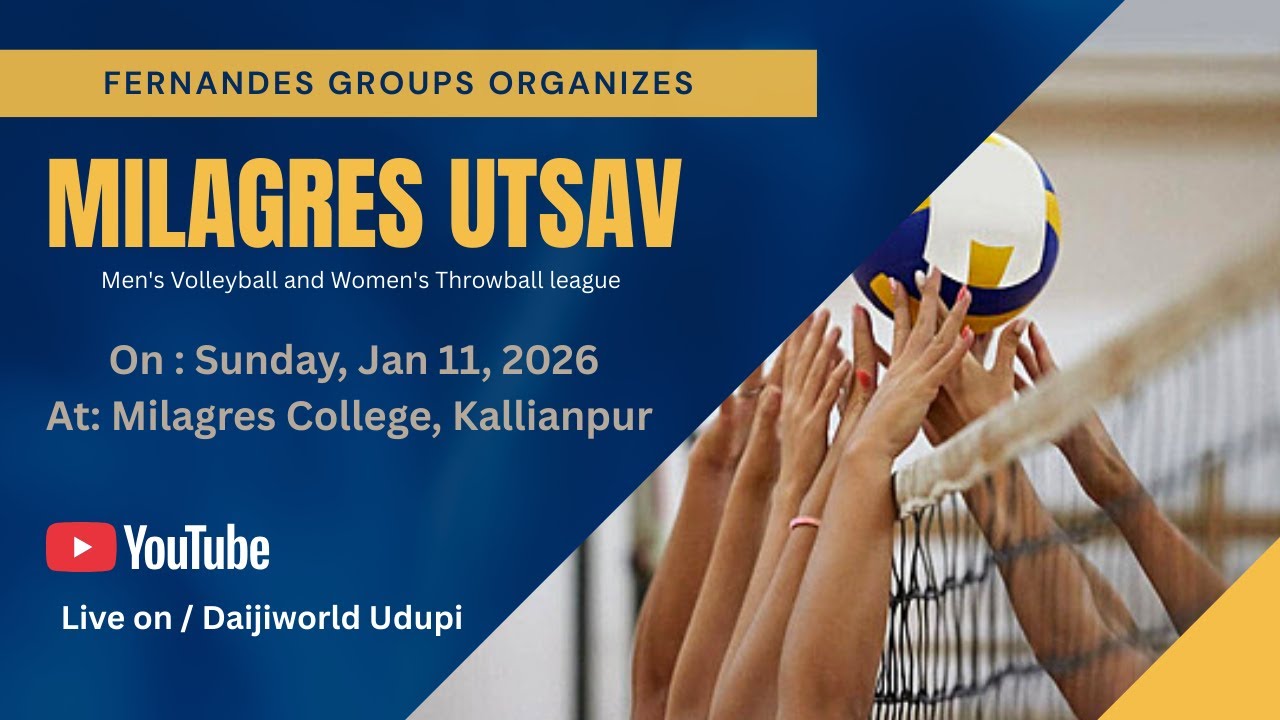 Milagres Utsav | Volleyball and Throwball league | Fernandes Groups | Daijiworld Udupi