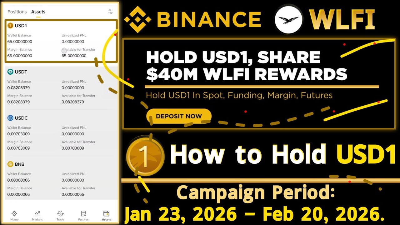 Binance WLFI Airdrop | How to Transfer and Hold USD1