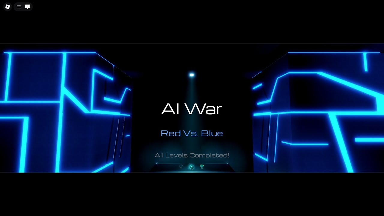 Roblox AI War- Red vs. Blue | all bosses + ending scene and music credits