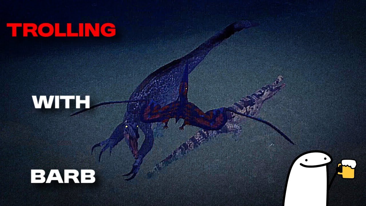 Trolling people with barbaridactylus☠️😆(the cursed isle gameplay)