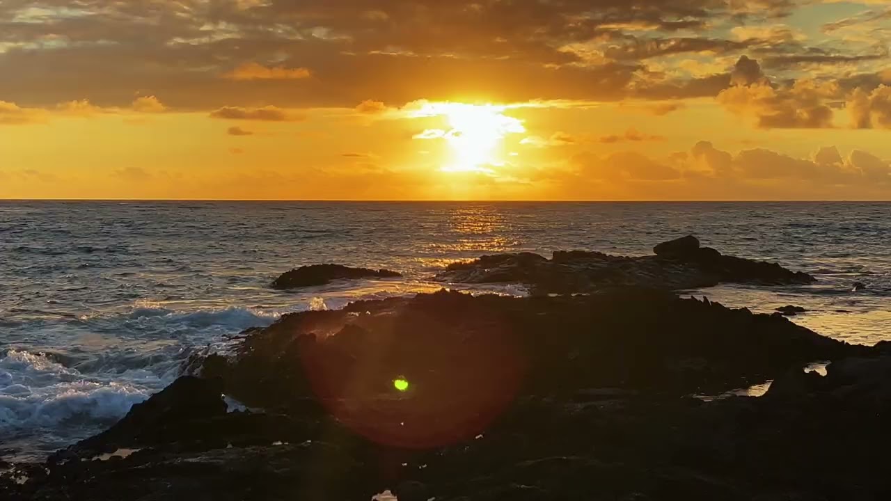 Sunset at Honokohau Harbor 1 of 3 - Island Horizon Videos 2096