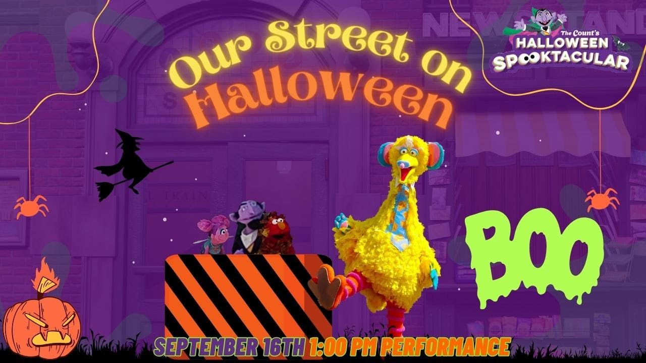 Our Street on Halloween | September 16th 1pm Performance | Sesame Place Spooktacular 2023 4K