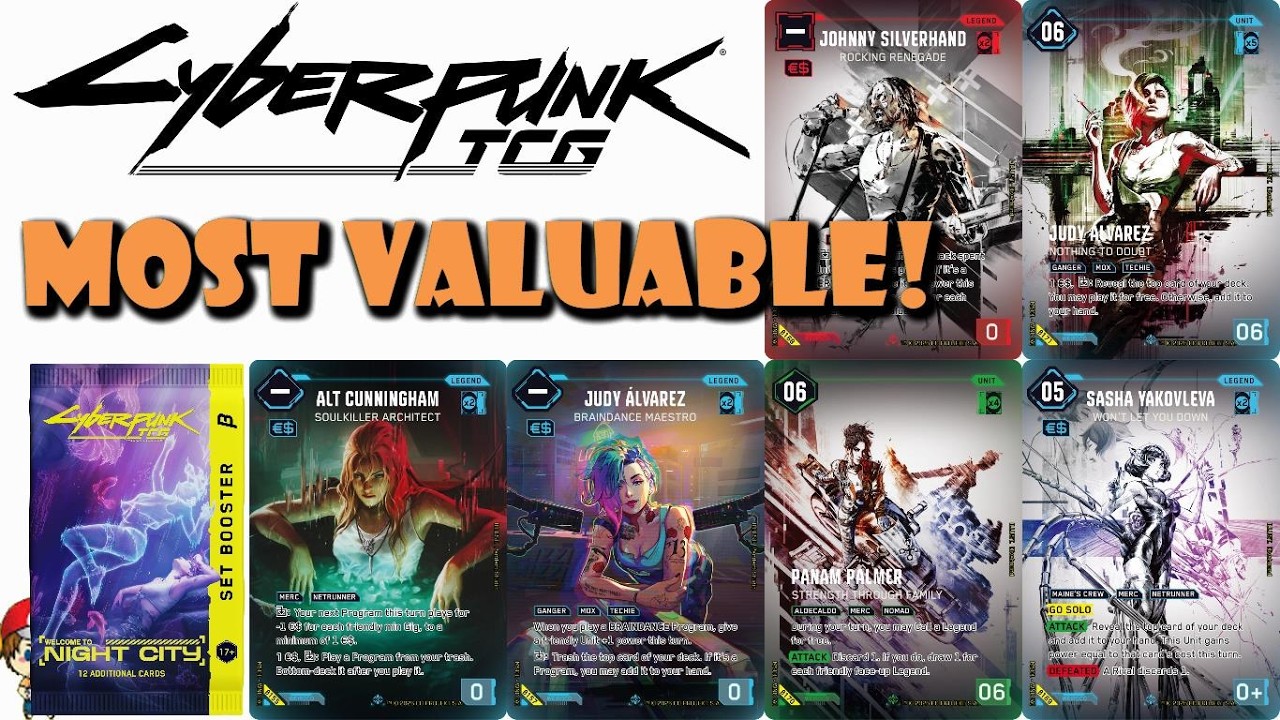 Самые ценные карты для коллекционной карточной игры Cyberpunk! Бета-версия Night City! Новая захв...