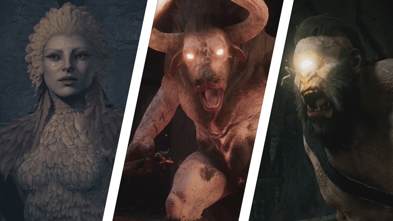 Assassin's Creed Odyssey - All Mythical Creature Boss Fights (AC Odyssey)