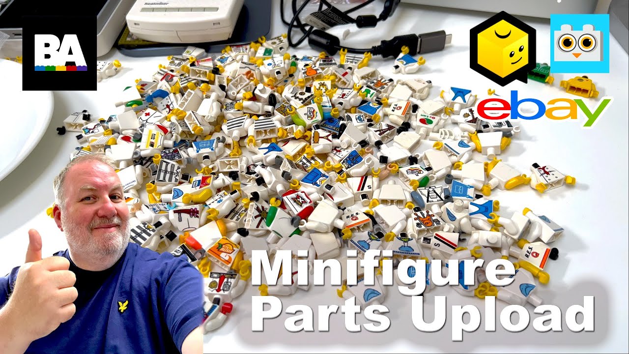 VLOG91 - Adding Minifig Parts to Bricklink, Increasing My Lot Count. A Lego Sellers Life