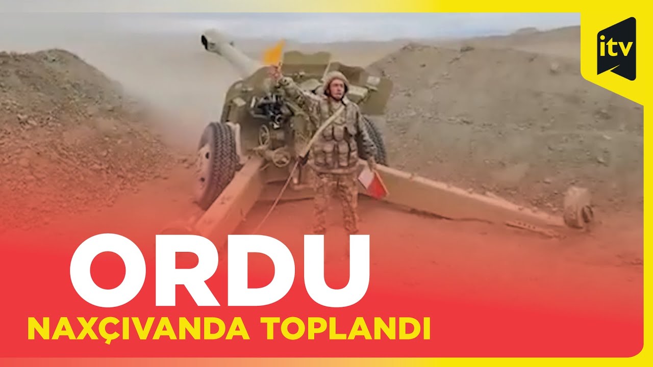 Naxçıvanda artilleriya bölmələrinin döyüş atışlı taktiki təlimi keçirilib