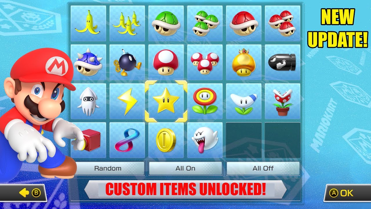 Как разблокировать уникальные предметы в Mario Kart 8 Deluxe!