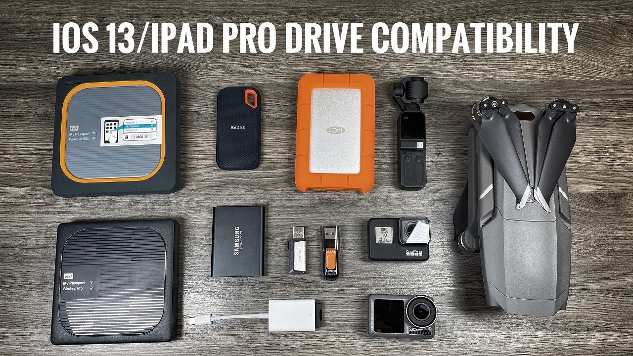 iOS 13 & iPad Pro Hard Drive Compatibilty and Demonstration