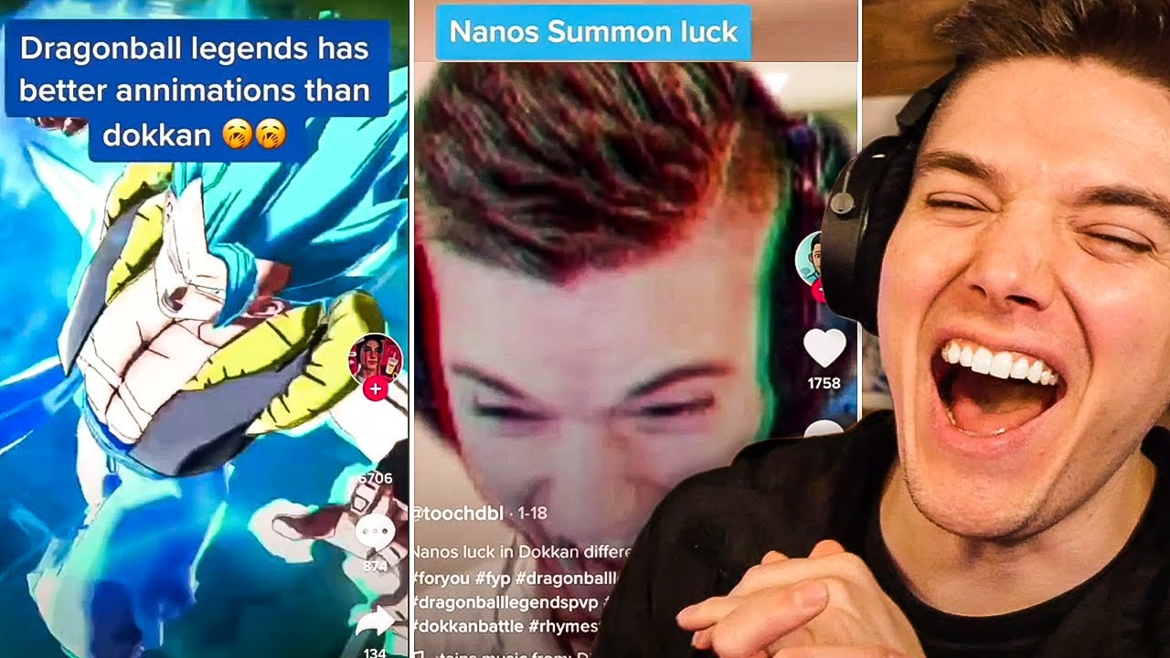 Reacting to Dokkan & Dragon Ball Legends TikTok