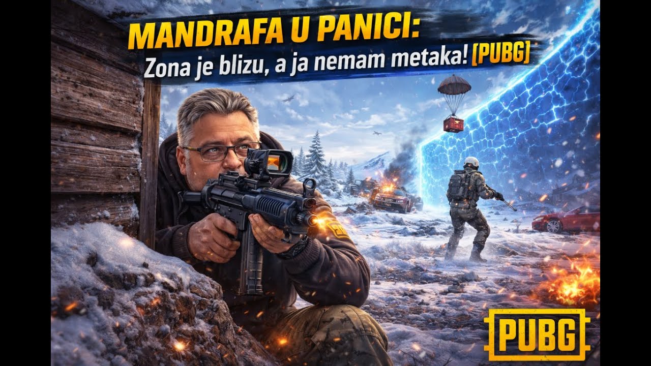 MANDRAFA U PANICI: Zona je blizu, a ja nemam metaka! (PUBG)