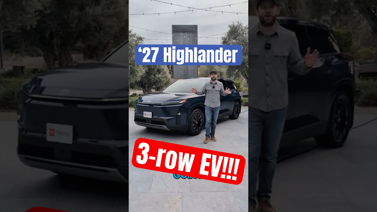 Электромобиль Highlander!! Представлен Toyota Highlander 2027 года.