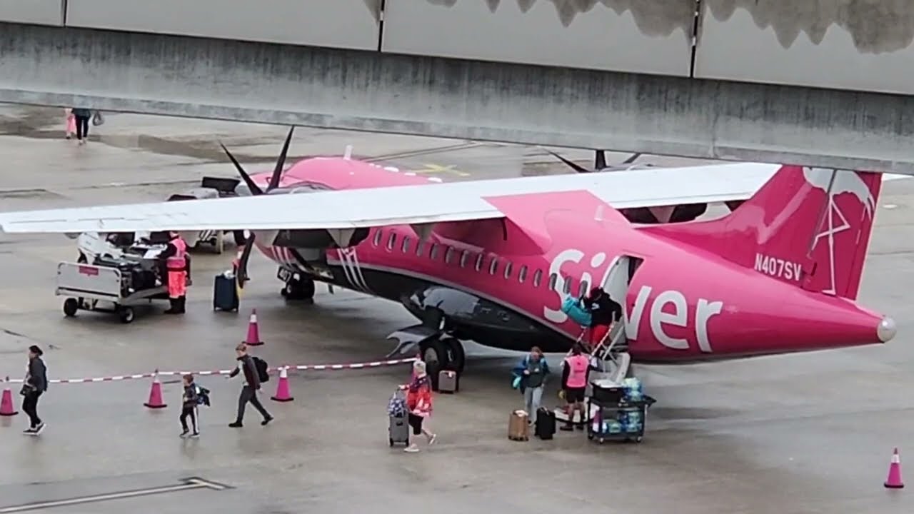 SILVER AIRWAYS N407SV  LANDING & FULL RAMP OPERATIONS - PENSACOLA TO TAMPA INTERNATIONAL AIRPORT TPA