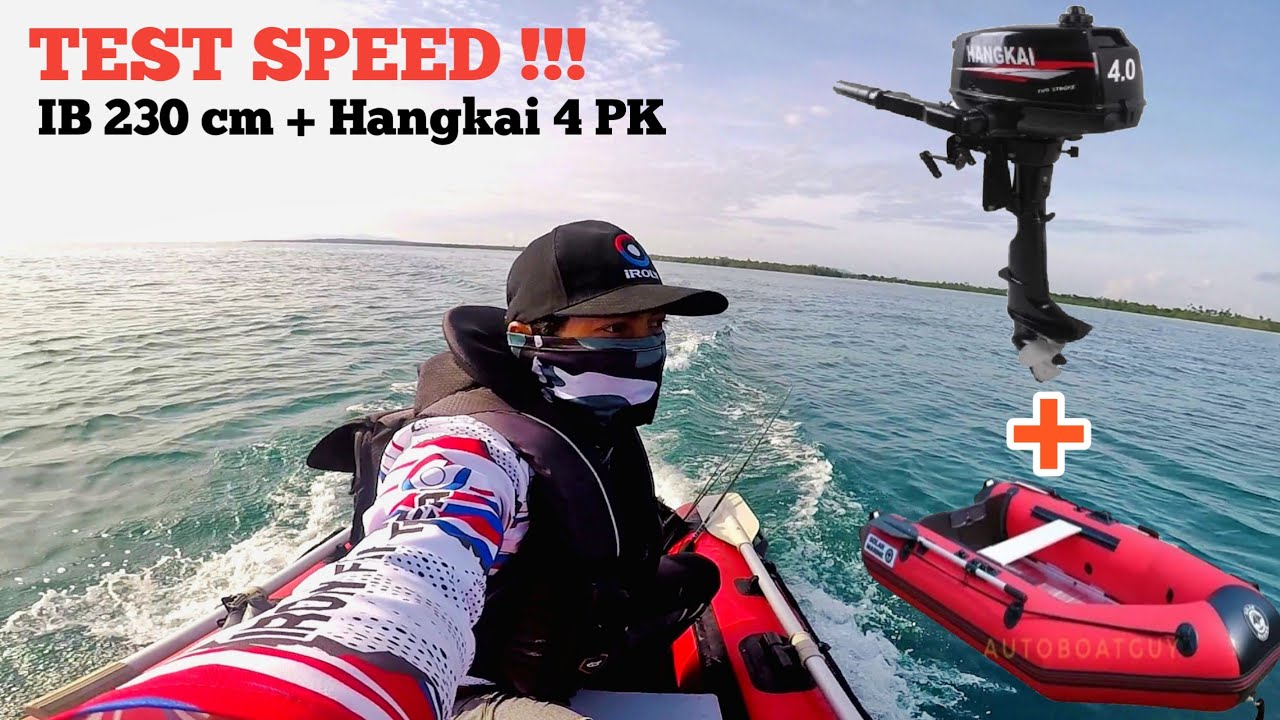 UNBOXING & TEST SPEED SOLAR MARINE 230 + HANGKAI 4 PK !!! INFLATABLE BOAT BY AUTOBOAT GUY