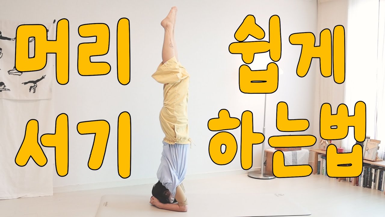 [자세탐구] 머리서기 하는법 ! 해도해도 안되면 이렇게 연습 !!