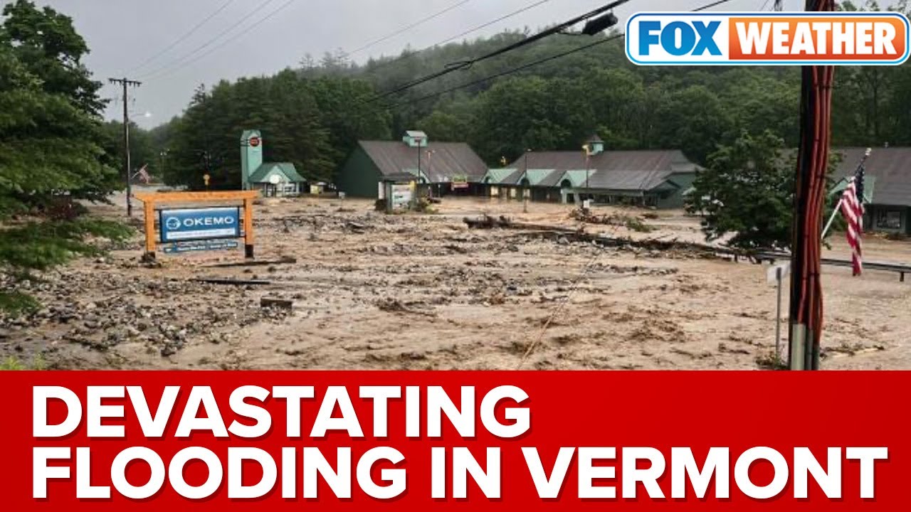 Devastating Flooding Cuts Off Access To Ludlow, Vermont