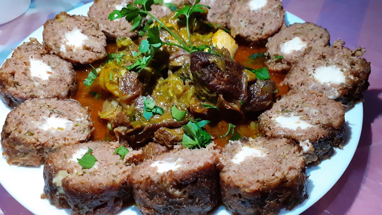 رولي اللحم المفروم (غنمي)🐏 بالجبن🧀 مع جميع اسرار نجاحه 😋👌
