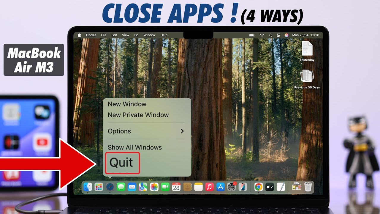 MacBook Air M3: How to Close Apps [4 Easy Ways]