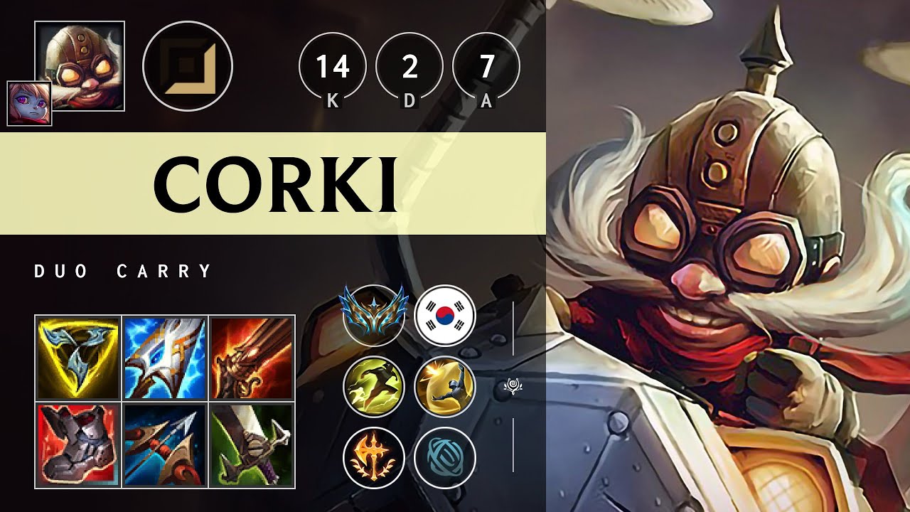 Corki ADC vs Yunara - KR Challenger Patch 25.16