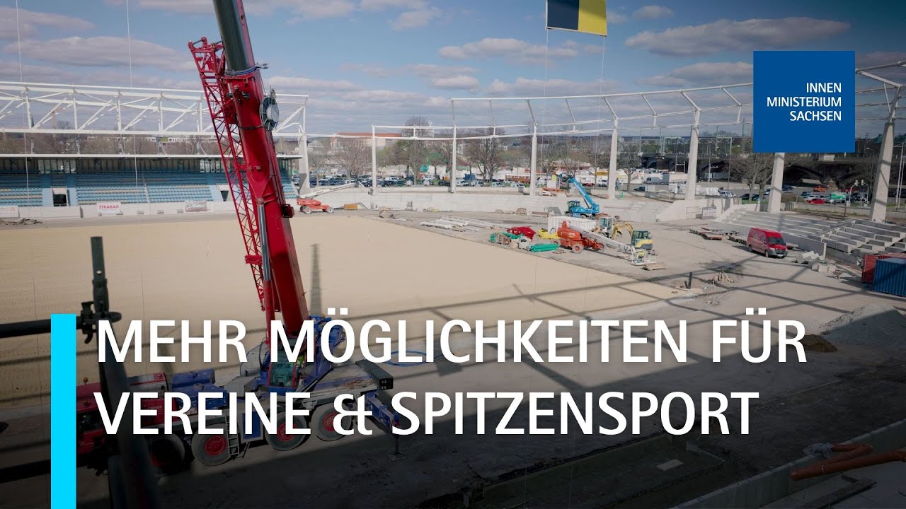 Richtfest für Heinz-Steyer-Stadion in Dresden