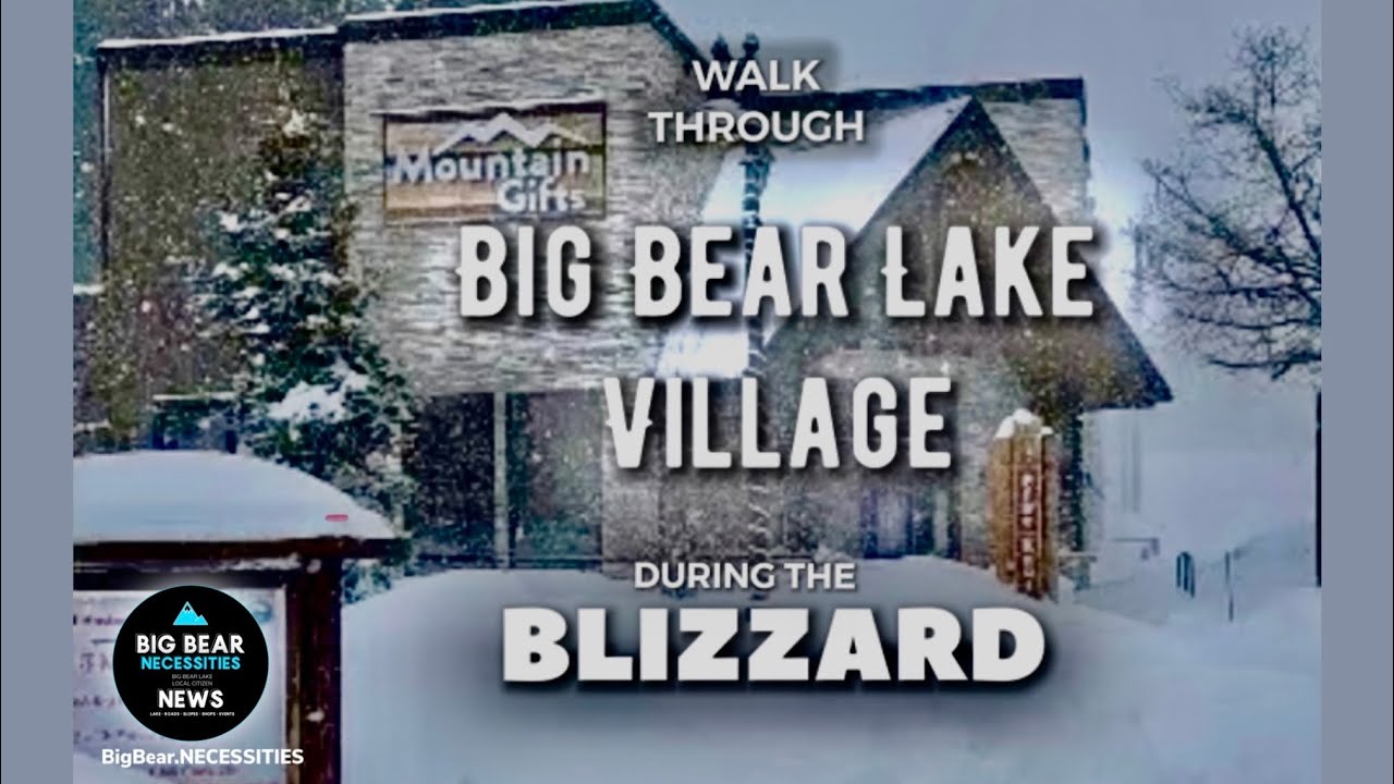 See Snow Levels in the Village Today!One BIG Reason Big Bear is Closed 3/1/23 #bigbear #snowmygod !