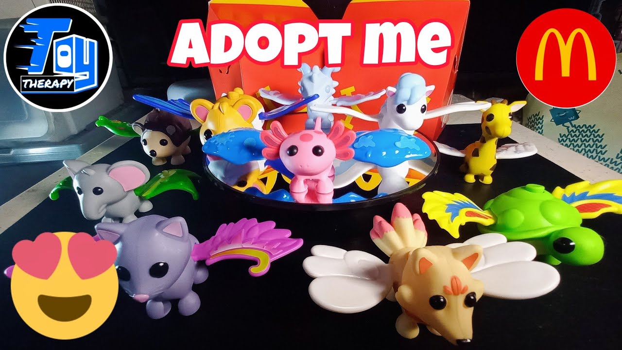 New Unboxing Adopt Me McDonalds Happy Meal Complete Set 2025.