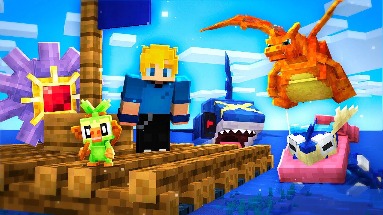 PERDIDO NO MAR NO MINECRAFT COBBLEMON
