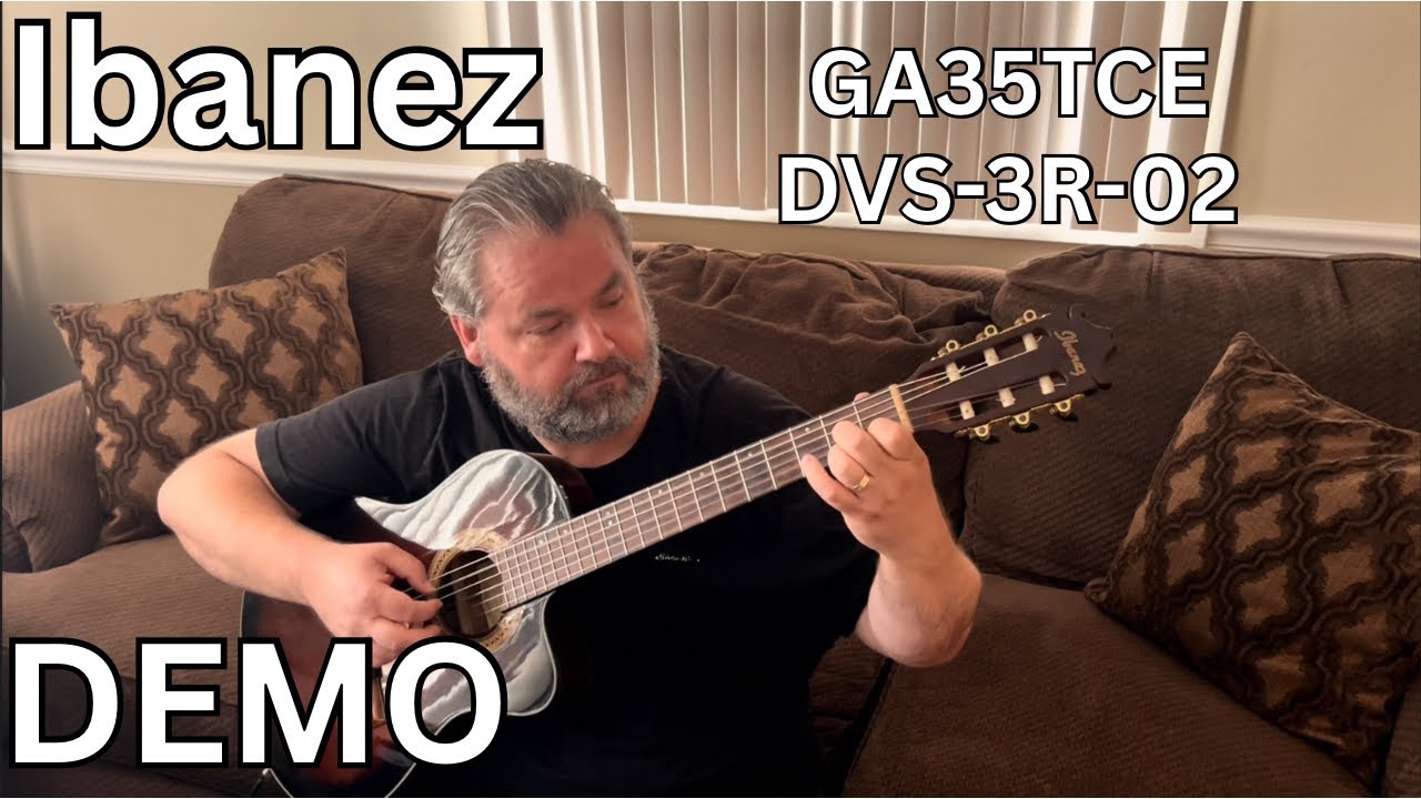 DEMO Ibanez GA35TCE-DVS-3R-02 Classical Guitar Thinline