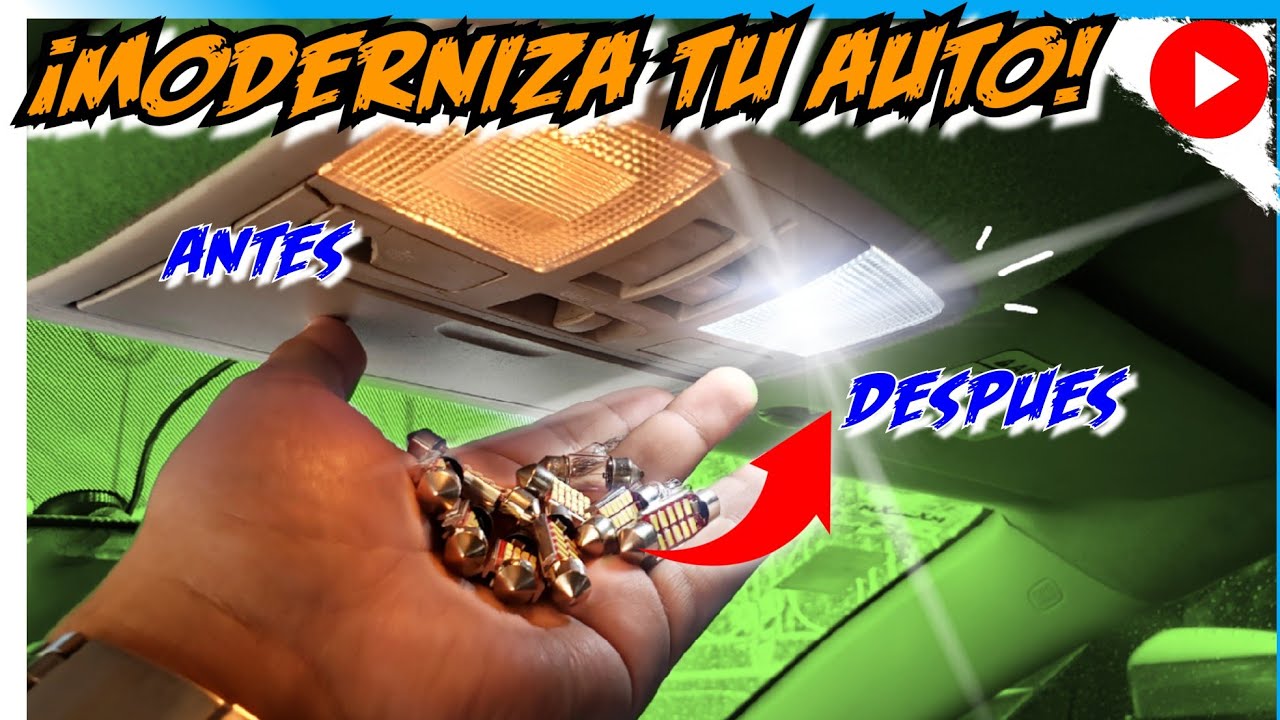 ¿Cómo instalar luz LED en el interior del coche? / ¿Cómo cambiar luz de la guantera?