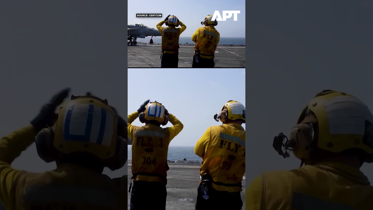 CENTCOM Shows USS George H.W. Bush Flight Operations in Arabian Sea | APT