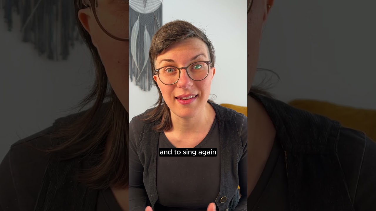 Don’t criticize your voice 