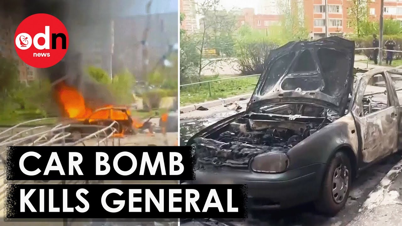 Crazy Footage Shows Moment Car Bomb Kills Russian General Yaroslav Moskalik